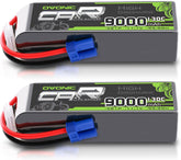 2 × OVONIC 3S Lipo-Akku 9000 mAh 130 C 11,1 V RC Lipo-Akku mit EC5-Stecker für 1/10 RC-Truck RC-Fahrzeuge Auto